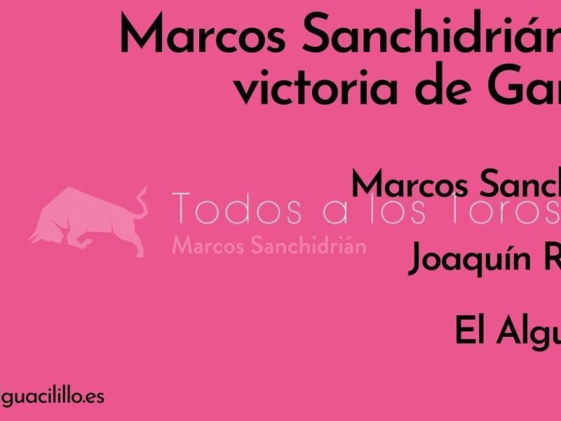 Marcos Sanchidrián y la victoria de Garzón